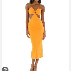 Runaway the Label Orange Hula Dress
